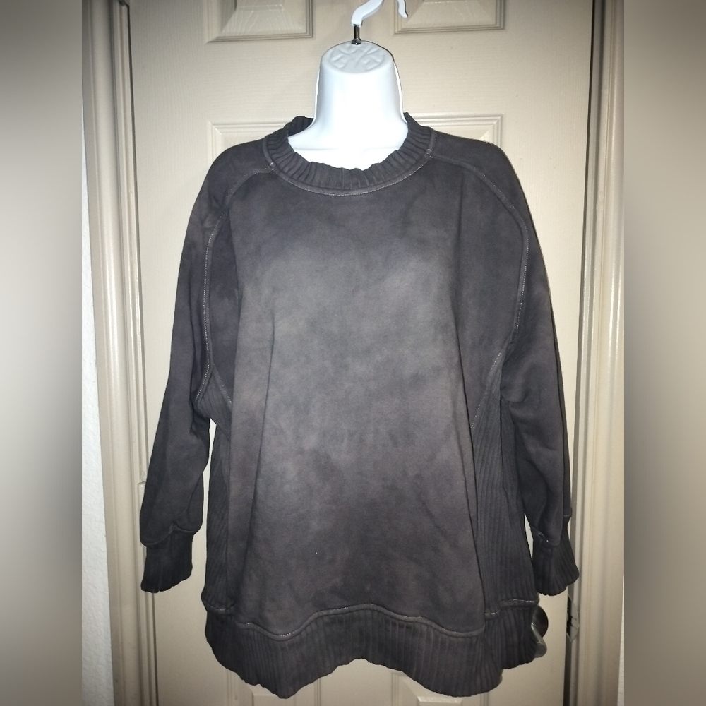 Aerie Dyed Down-To-Earth Crew Sweatshirt Sz S